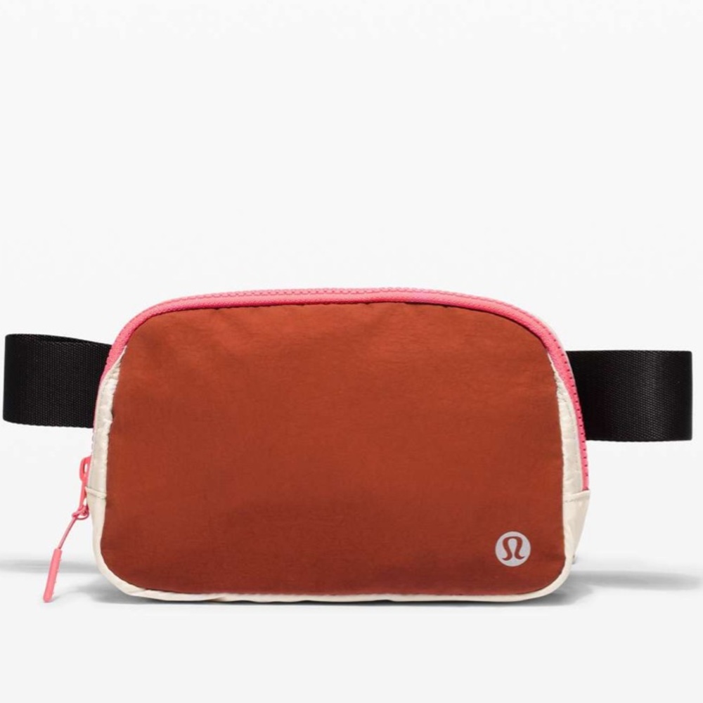 RARE Lululemon EBB Everywhere Belt Bag Dark Terracotta/ White Opal